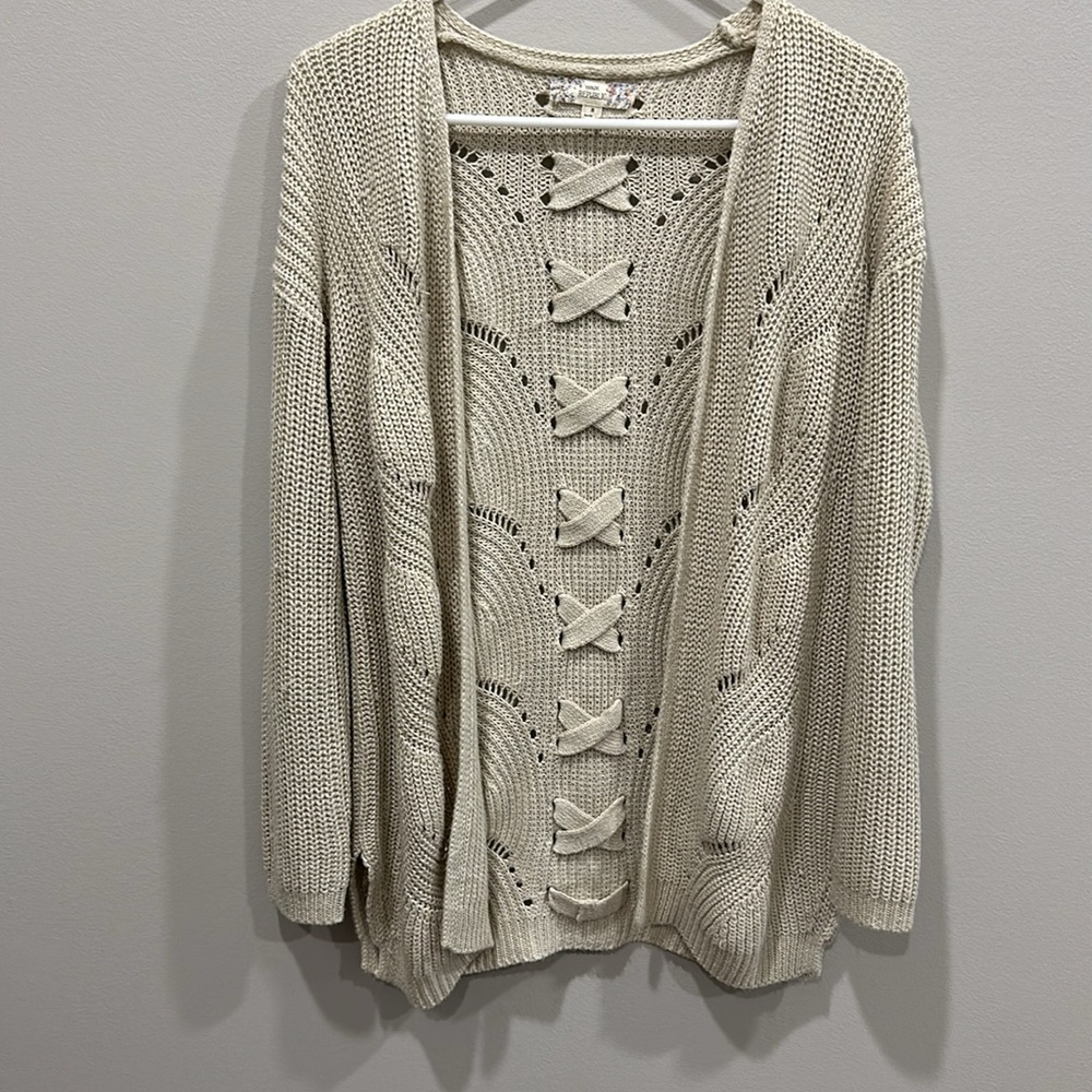 Cream sweater size small